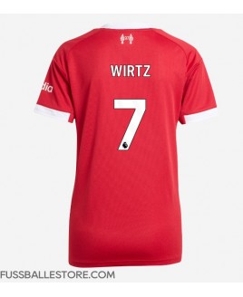 Günstige Liverpool Florian Wirtz #7 Heimtrikot Damen 2025-26 Kurzarm